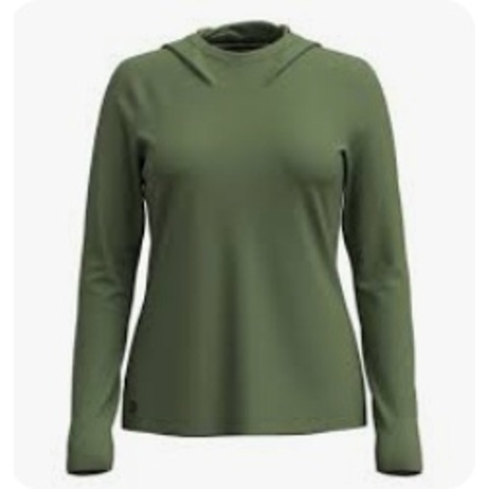 Smartwool Womens Ultralite Merino Wool Hoodie Top Green Gorpcore Base Layer XL